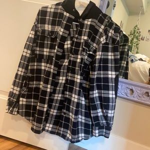 Hooded flannel
